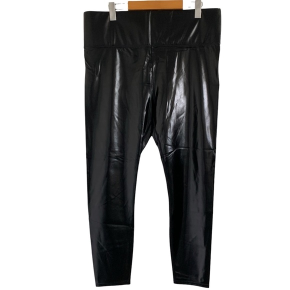 knix x The Birds Papaya Legging Womens XXL Black Liquid Sleek New - Picture 3 of 8